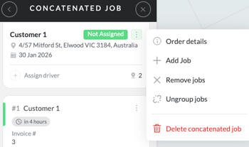 Editing Concatedated Jobs
