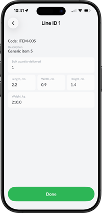 Inventory Control Line Data