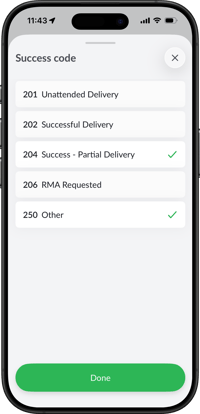 Multiple Success Codes