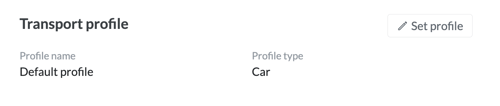 Transport profiles