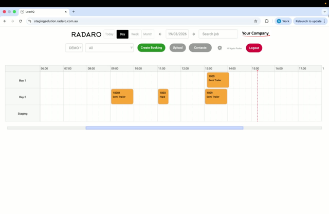 Configuring Bay Locations at a Distribution Center in LoadIQ