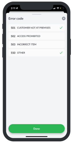 Radaro Driver app - error code